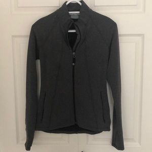 Athleta heartbeat herringbone zip jacket